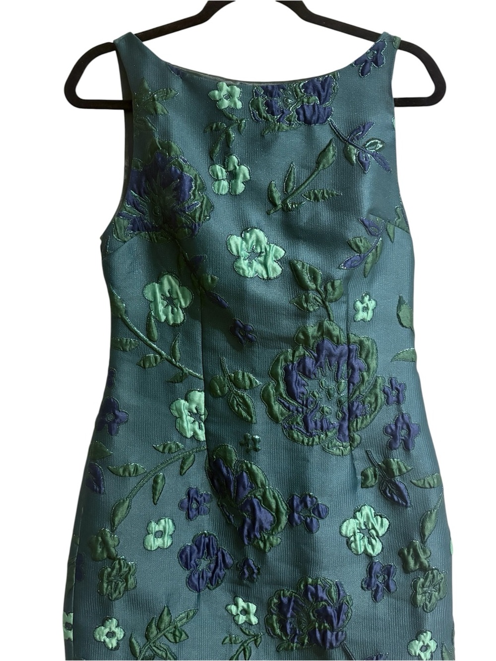 Arianne Elmy Easy Dress Monochrome Dark Green Floral Jacquard Midi Maxi NWT Sz 2 - Picture 8 of 14